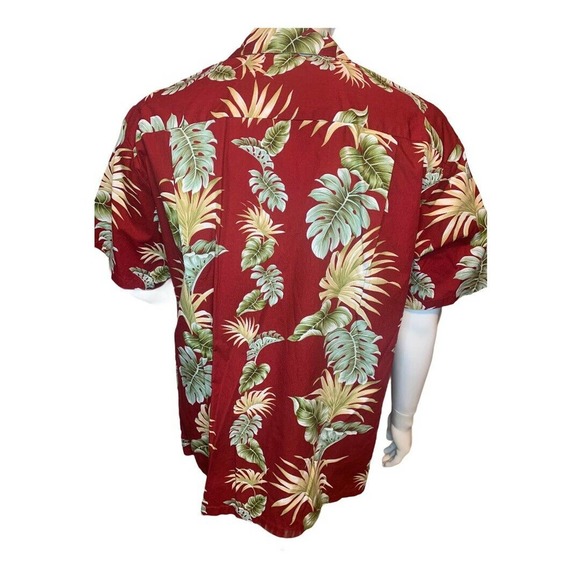 Kys Hawaiian XL Button Up Shirt ~Palms - Picture 3 of 4